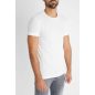 Knitted White Slim Tee