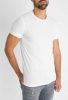Knitted White Slim Tee - fehér póló - Méret: M