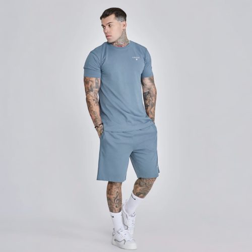 Siksilk Grey T-Shirt and Shorts Set