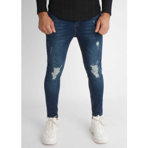 Mazarine Skinny Jeans - szaggatott kék farmer - Méret: 31