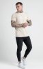 SIKSILK Stone Embroidered Script Muscle Fit T-Shirt