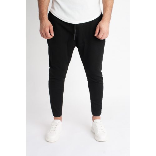 Lazy Black Pants - fekete szövetnadrág - Méret: XL