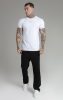 Siksilk White Muscle Fit T-Shirt - fehér póló - Méret: XL
