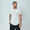 White Textured Slim Tee - fehér póló - Méret: S