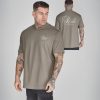 Siksilk Khaki Graphic T-Shirt