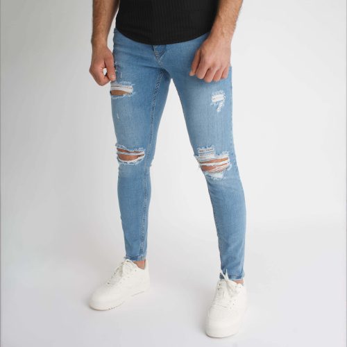 Ripped Blue Jeans 