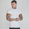 Siksilk White/Gold Tech T-Shirt - fehér póló - Méret: L