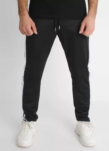 Zip Line Pants - fekete oldalcsíkos nadrág - Méret: XXL