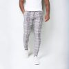 Grey Checked Pants - szürke szövetnadrág - Méret: L
