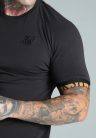 Siksilk Black Tech T-Shirt - Méret: S