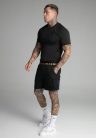 Siksilk Black Tech T-Shirt - Méret: S