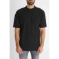 Striped Black Highneck Tee