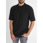 Striped Black Highneck Tee