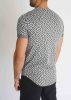 Mosaic Slim Tee - szürke hosszított póló - Méret: S 
