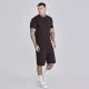 Siksilk Brown T-Shirt and Shorts Set