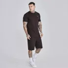 Siksilk Brown T-Shirt and Shorts Set - Méret: S