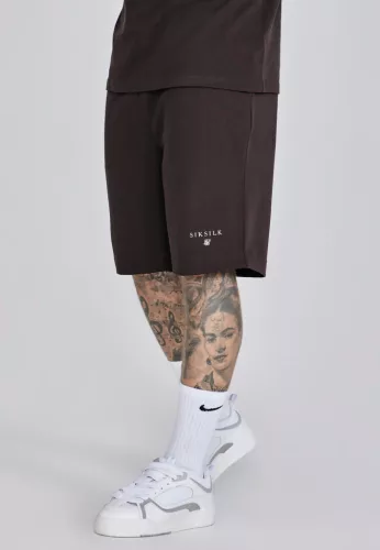 Siksilk Brown T-Shirt and Shorts Set - Méret: L