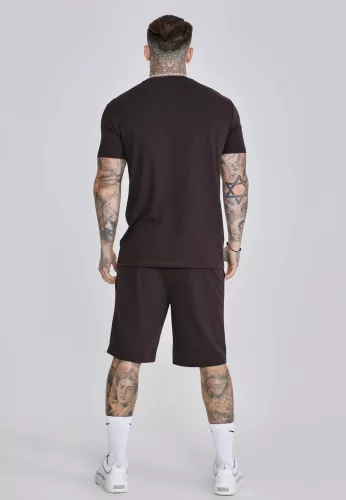 Siksilk Brown T-Shirt and Shorts Set - Méret: L
