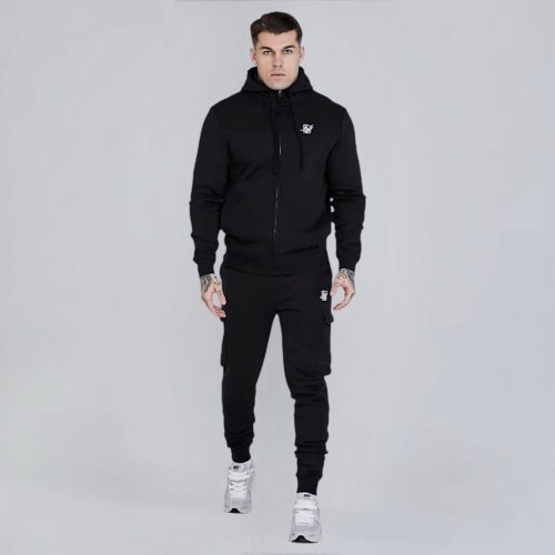 Siksilk Black Essential Zip & Cargo Set - Méret: M