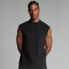 Siksilk Black Sleeveless T-Shirt - Méret: XL