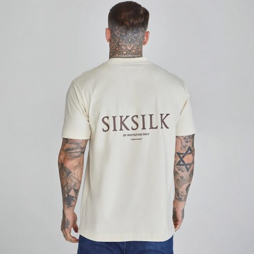 Siksilk Ecru Graphic Tee 