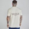 Siksilk Ecru Graphic Tee - törtfehér póló - Méret: XS