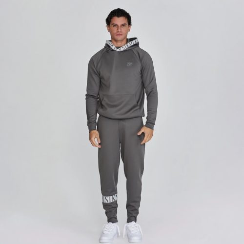 Siksilk Grey Dynamic Hoodie & Jogger Set - szürke melegítő szett - Méret: L