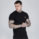 Siksilk Black Tech T-Shirt - Méret: S 