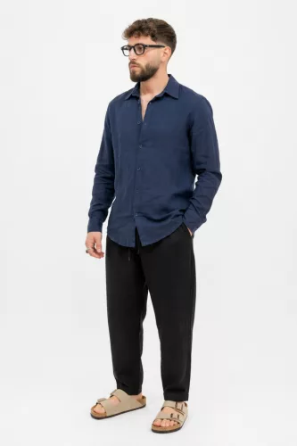 Linen Kék Ing - Méret: XL