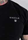 Siksilk Black Relaxed Fit T-Shirt - Méret: L