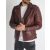 Bordeaux Biker Jacket - bordó motorosdzseki -Méret: M