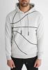 Grey Dunk Hoodie- szürke mintás pulóver - Méret: M