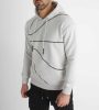 Grey Dunk Hoodie- szürke mintás pulóver - Méret: M