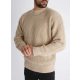 Loose-fitting Beige Sweatshirt 