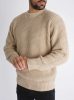 Loose-fitting Beige Sweatshirt - bézs kötött pulóver - Méret: S