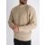 Loose-fitting Beige Sweatshirt - bézs kötött pulóver - Méret: L