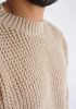 Loose-fitting Beige Sweatshirt - bézs kötött pulóver - Méret: XXL