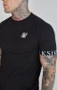 Siksilk Black Tech T-Shirt - fekete póló - Méret: L