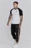 Siksilk White,Black Tech T-Shirt - fehér, fekete póló - Méret: M