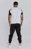 Siksilk White,Black Tech T-Shirt - fehér, fekete póló - Méret: M