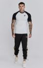 Siksilk White,Black Tech T-Shirt - fehér, fekete póló - Méret: L