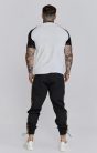 Siksilk White,Black Tech T-Shirt - fehér, fekete póló - Méret: L