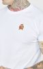 Siksilk White Crest Elasticated Cuff T-Shirt - fehér póló - Méret: S