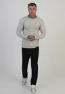 Siksilk White LS Marl T-Shirt - Méret: S