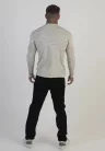 Siksilk White LS Marl T-Shirt - Méret: S