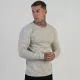 Siksilk White LS Marl T-Shirt - Méret: M