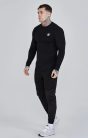 Siksilk Essentials Black Long Sleeve T-Shirt - Méret: S