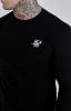 Siksilk Essentials Black Long Sleeve T-Shirt