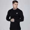 Siksilk Essentials Black Long Sleeve T-Shirt - fekete póló - Méret: L