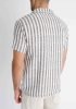 Striped Textured Shirt - csíkos rövid ing - Méret: S
